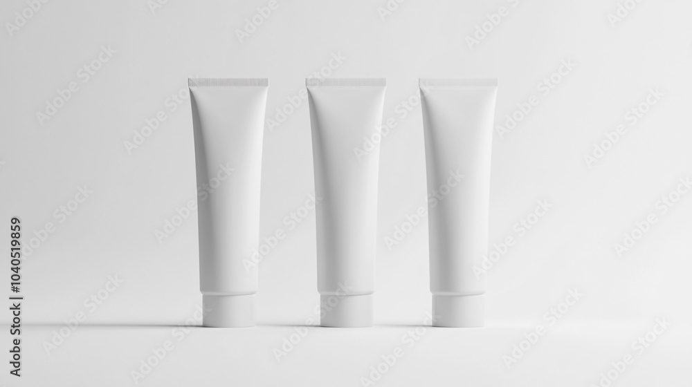 White Plastic Tube Mockup Beauty Product Packaging Design Template White Plastic Tube Mockup Beauty Product Packaging Design Template