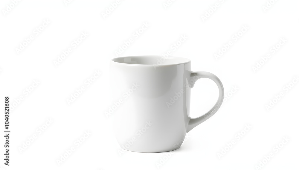 Ceramic mug png mockup, minimal utensil design isolated with white highlights, png Ceramic mug png mockup, minimal utensil design isolated with white highlights, png
