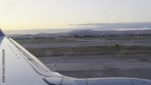 Airplane maneuvering on the ground 4K Stock Video