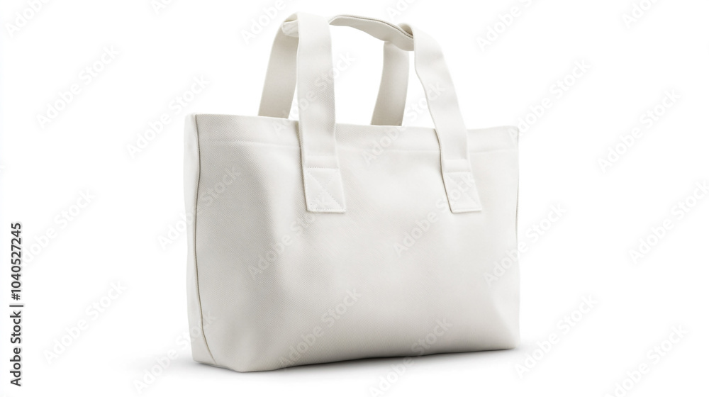 White Canvas Tote Bag Mockup Isolated Shopping Reusable Design Template White Canvas Tote Bag Mockup Isolated Shopping Reusable Design Template