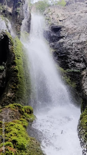 Natural Ore Waterfall 4K Stock Video
