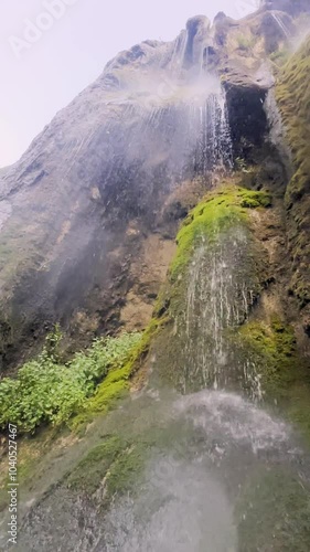 Natural Ore Waterfall 4K Stock Video
