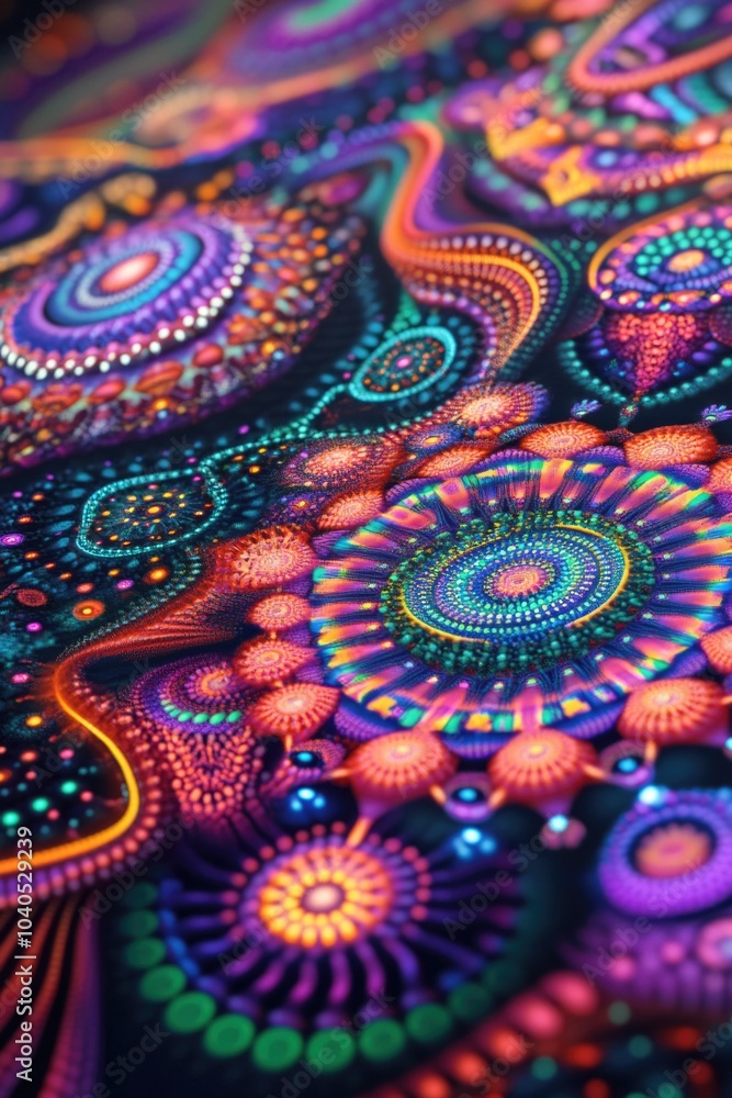 Colorful Painting Close Up Colorful Painting Close Up