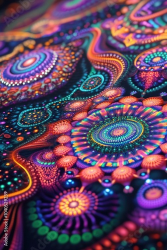 Colorful Painting Close Up