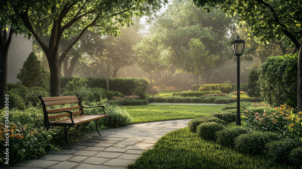 Fototapeta premium Choose a subtle, calming background,such as a quiet park,a cozy room,or a natural setting.The environment should enhance the feeling of warmth and connection without distracting from the main subjects