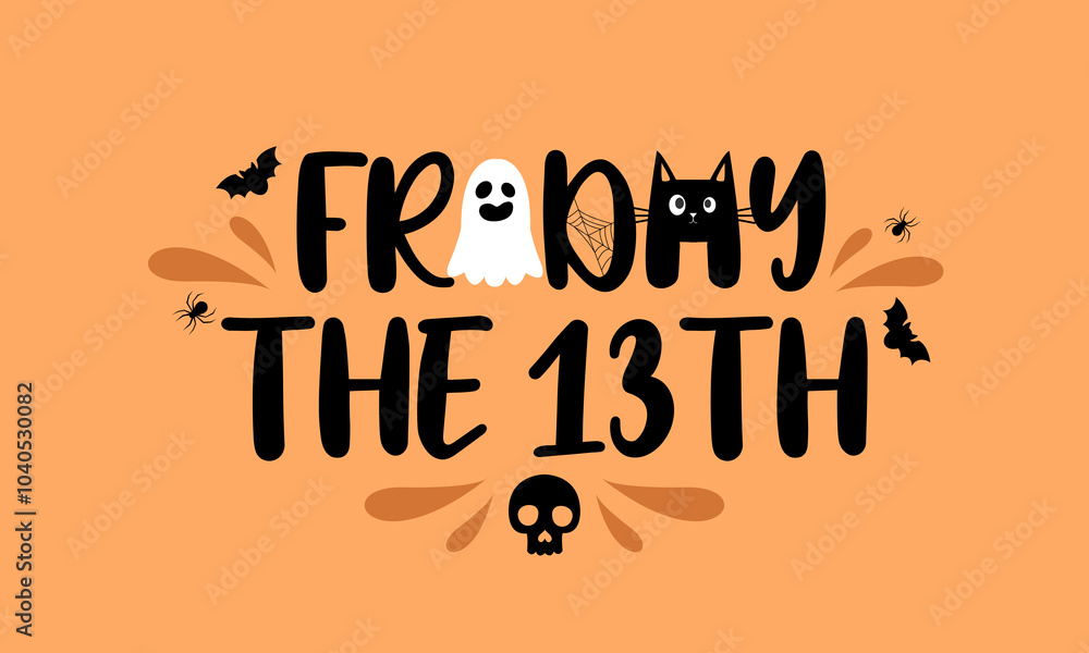 Friday the 13th card or background. vector illustration. Friday the 13th card or background. vector illustration.