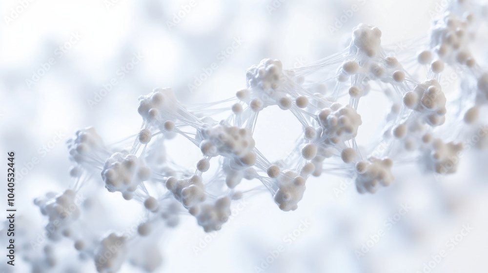A detailed close-up of a nanoscale DNA origami structure, demonstrating programmable nanotechnology for molecular assembly, Nanotechnology style A detailed close-up of a nanoscale DNA origami structure, demonstrating programmable nanotechnology for molecular assembly, Nanotechnology style