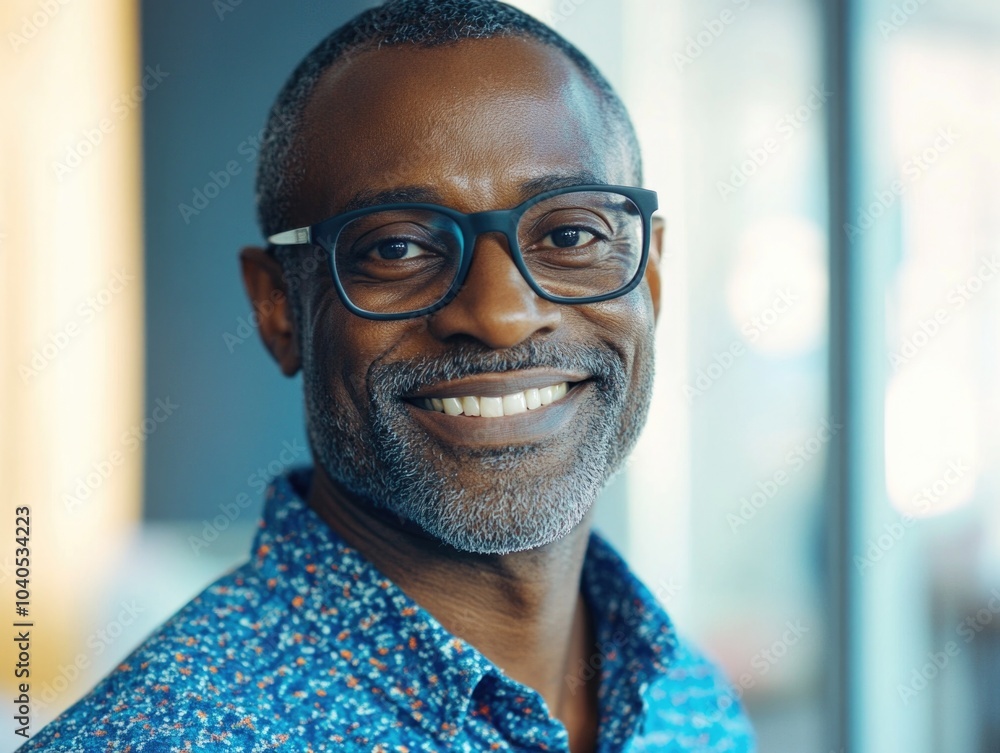 Man with Glasses Smiling Man with Glasses Smiling