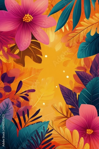 Colorful autumn leaves border with soft background for seasonal decoration an...