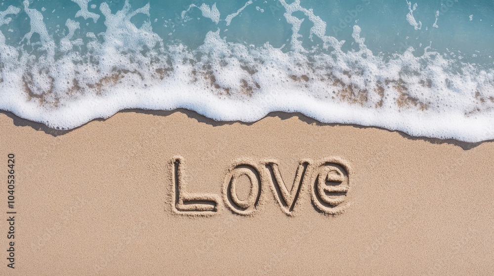 Love Etched in Sand by the Ocean Shore Love Etched in Sand by the Ocean Shore