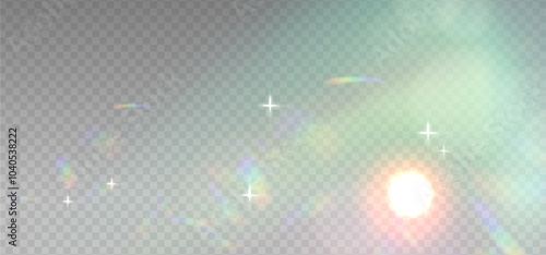 Pink Gold abstract bokeh overlay design. Holiday photo sparkle decoration. Vector elements