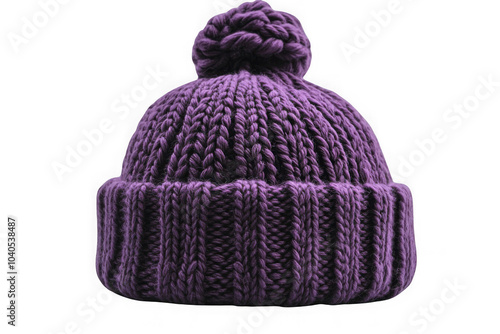 Purple baby hat isolated on transparent background, png file, no background png file