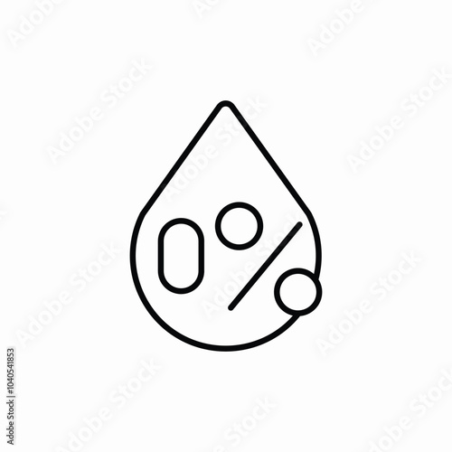 zero water icon sign vector