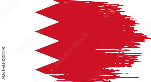 Brush On Bahrain Flag