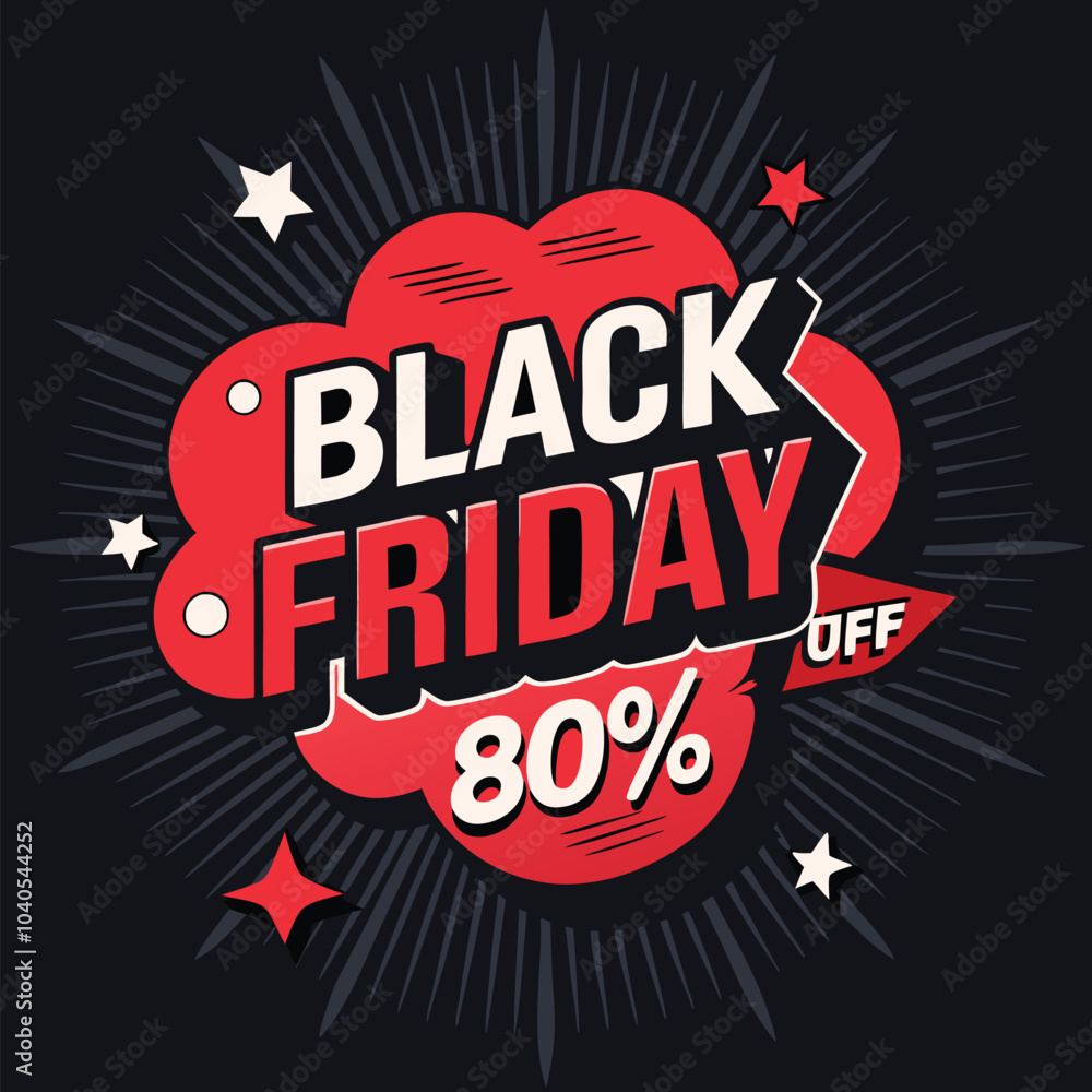 Black Friday background feature red and bold text. Generative AI. Black Friday background feature red and bold text. Generative AI.
