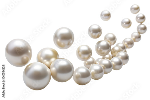 Pearls loose and flying TRANSPARENT  PNG 