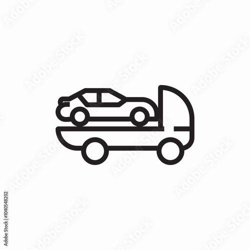 car carrier icon sign vector