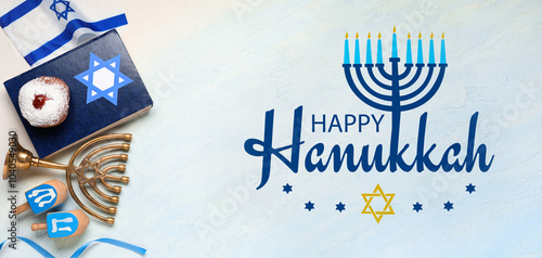 Hanukkah composition with T...