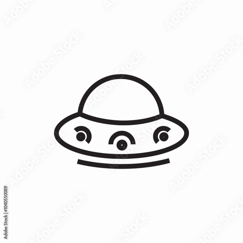 space ship icon sign vector