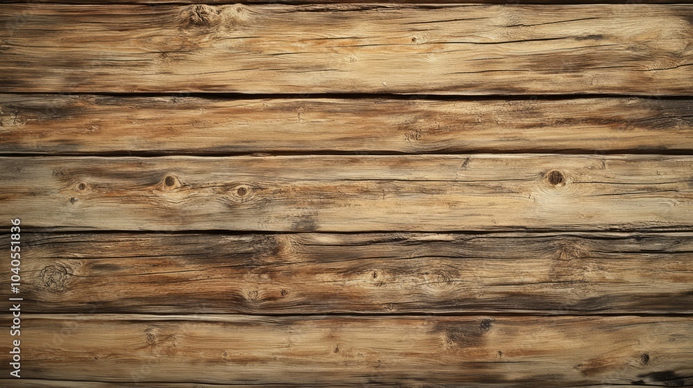 Wooden wall with deep grain, knots, and weathered surface Wooden wall with deep grain, knots, and weathered surface