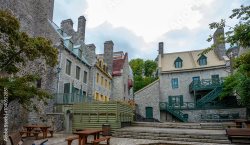 View of the lower section of the old city of Quebec, Quebec, Canada