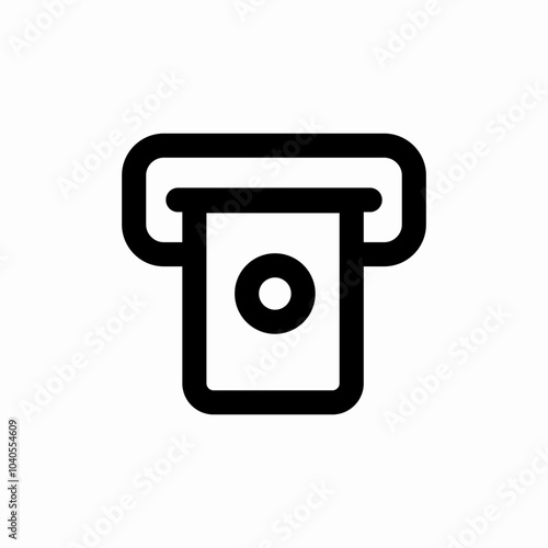 atm machine icon sign vector