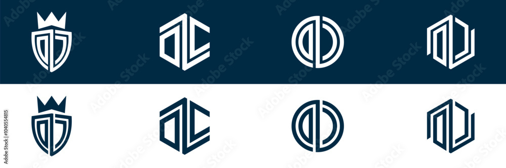 Typography DC letter logo design Typography DC letter logo design