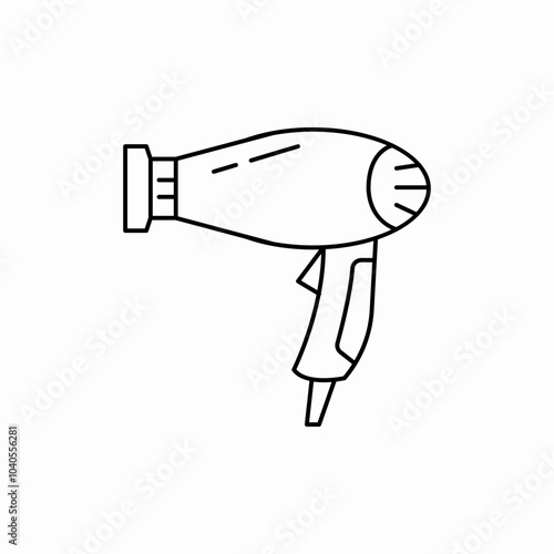 hair dryer icon sign vector