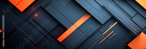 Colorful abstract design with geometric shapes and patterns in contrasting co...