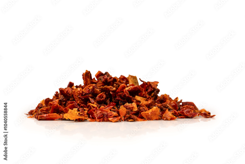 Dried tomatoes isolated on a white background. Dried tomatoes isolated on a white background.