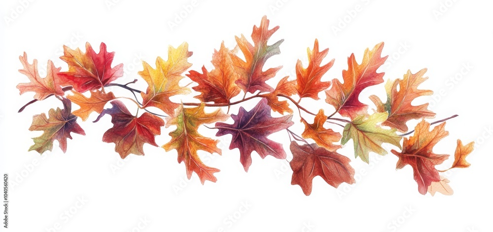 Flowing and spinning autumn leaves isolated on white Flowing and spinning autumn leaves isolated on white