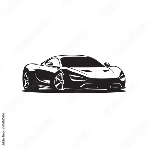 Super Car silhouette vector illustration