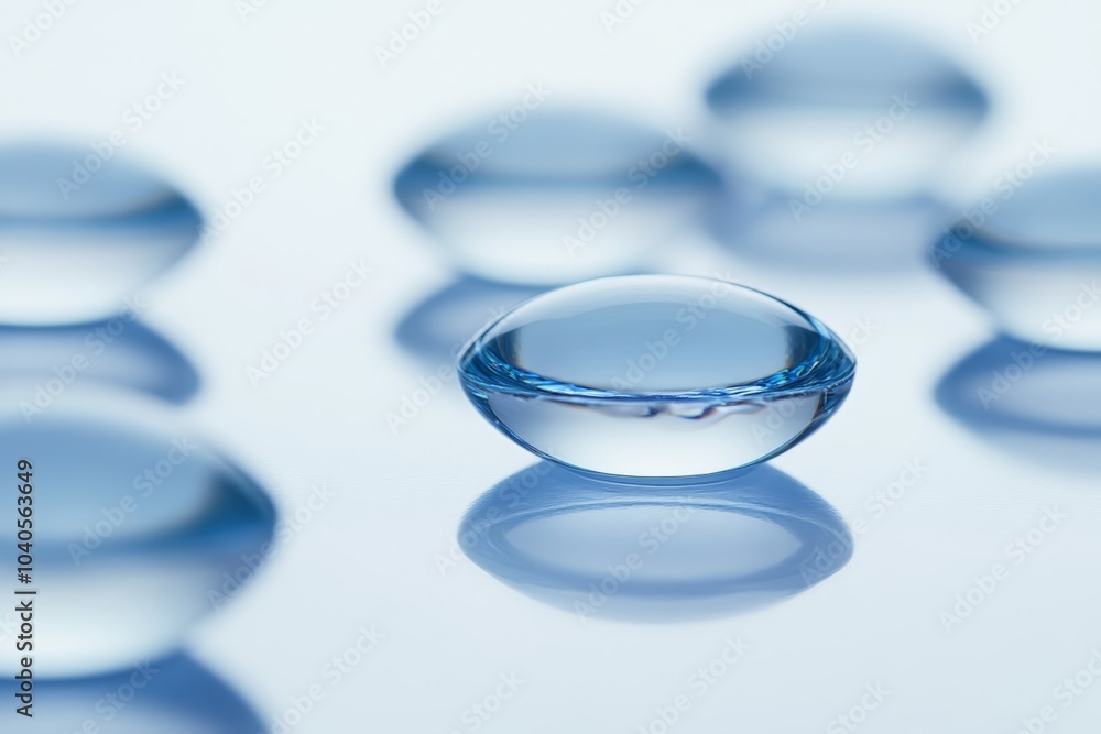 contact lenses positioned on eye contact lenses positioned on eye