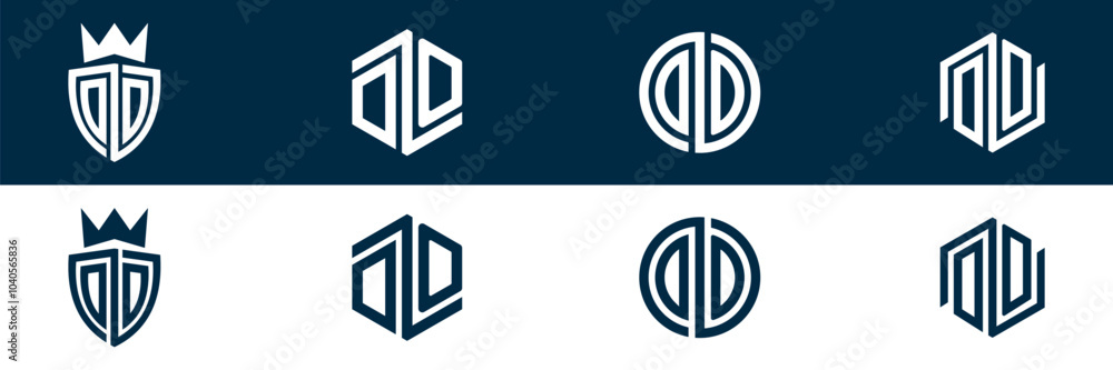 Typography DO letter logo design Typography DO letter logo design