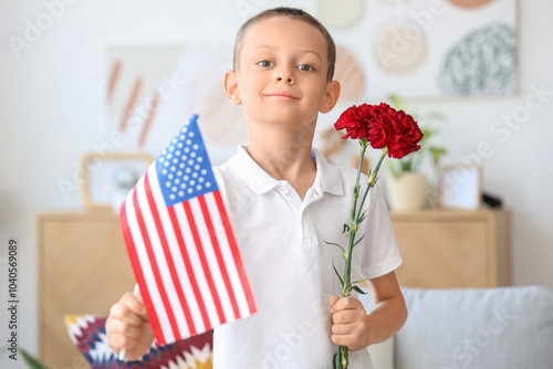 Little boy with carnation f...