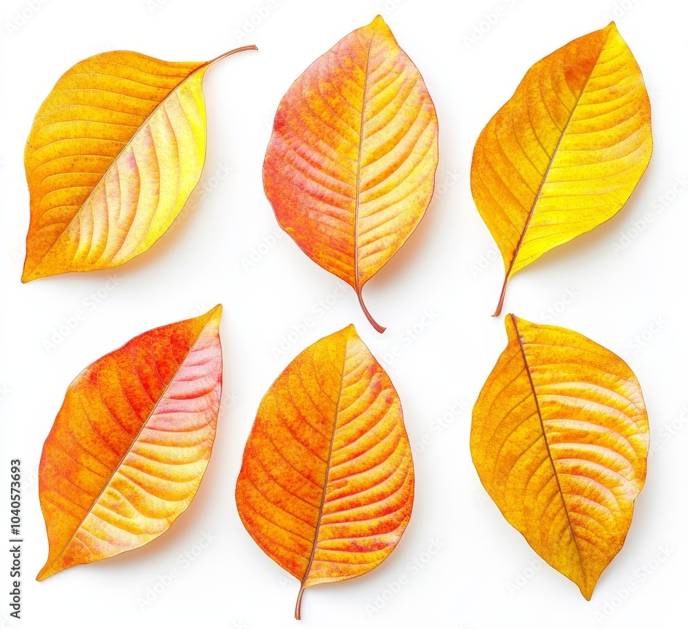 Maple leaves collection on a white background, isolated Maple leaves collection on a white background, isolated