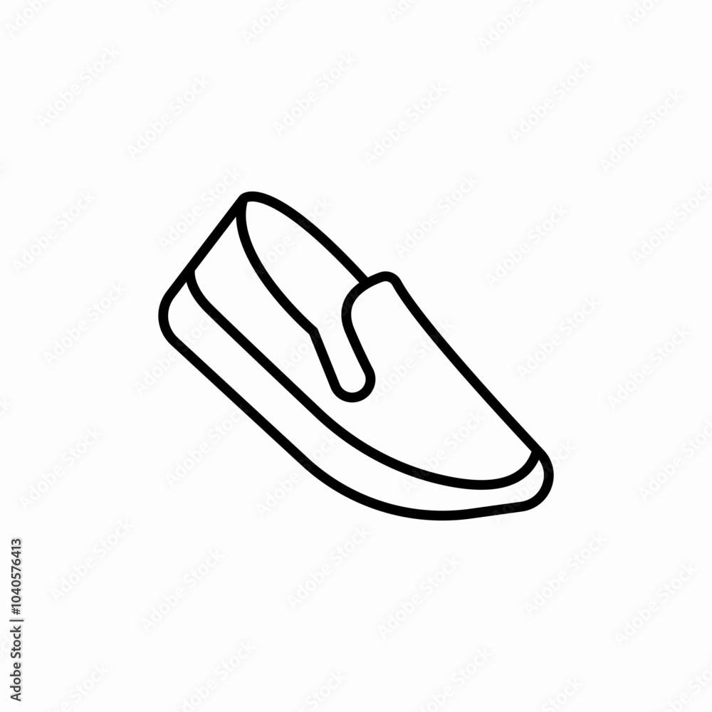 casual shoe icon sign vector casual shoe icon sign vector