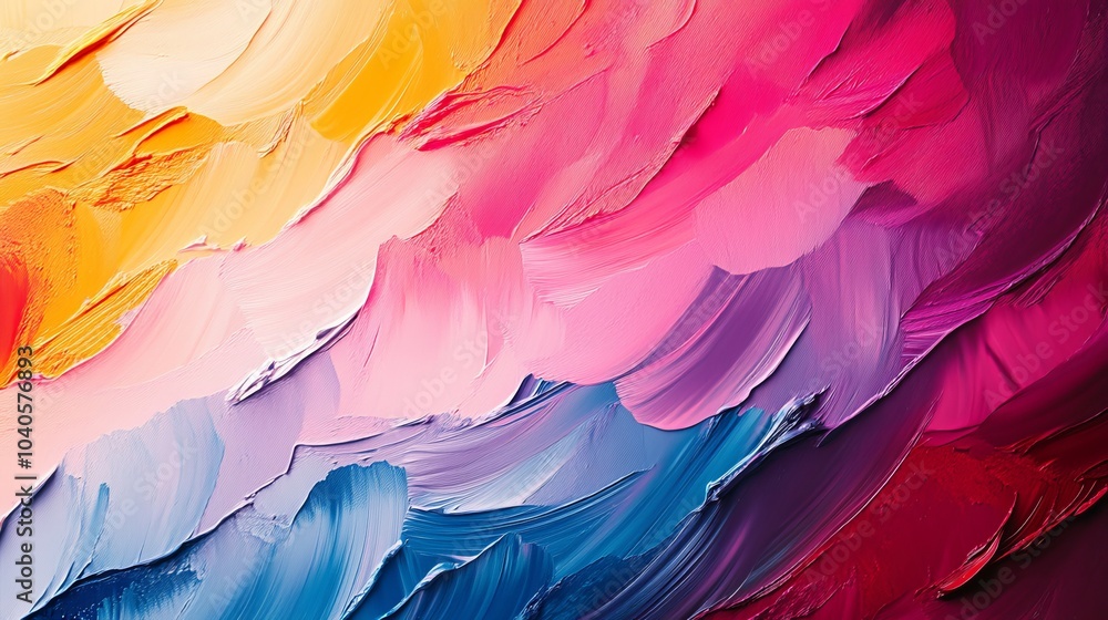 Colorful oil paint brush strokes in a detailed abstract pattern, ideal for creating textured wallpaper, art prints, and intricate patterns Colorful oil paint brush strokes in a detailed abstract pattern, ideal for creating textured wallpaper, art prints, and intricate patterns