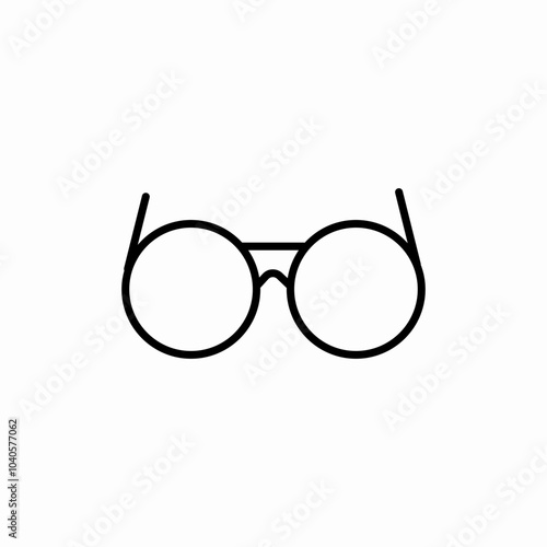 eye glasses icon sign vector