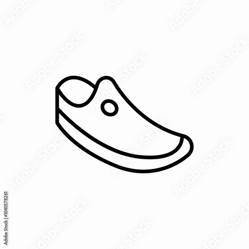 office shoes icon sign vector