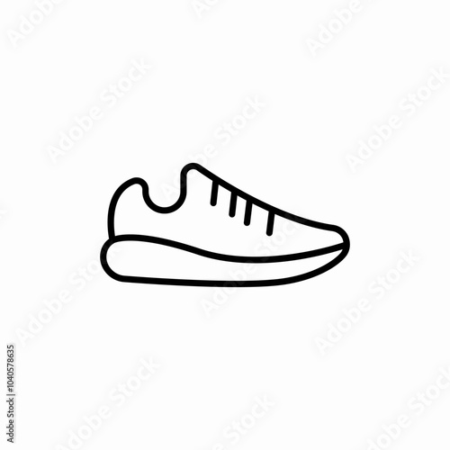 running shoes icon sign vector