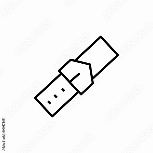 seat belt icon sign vector