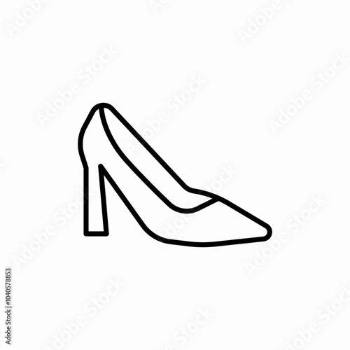 shoes high heels icon sign vector