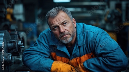 Skilled machinist working with metal parts on a lathe, representing the blend of traditional craftsmanship and modern machinery in industrial work