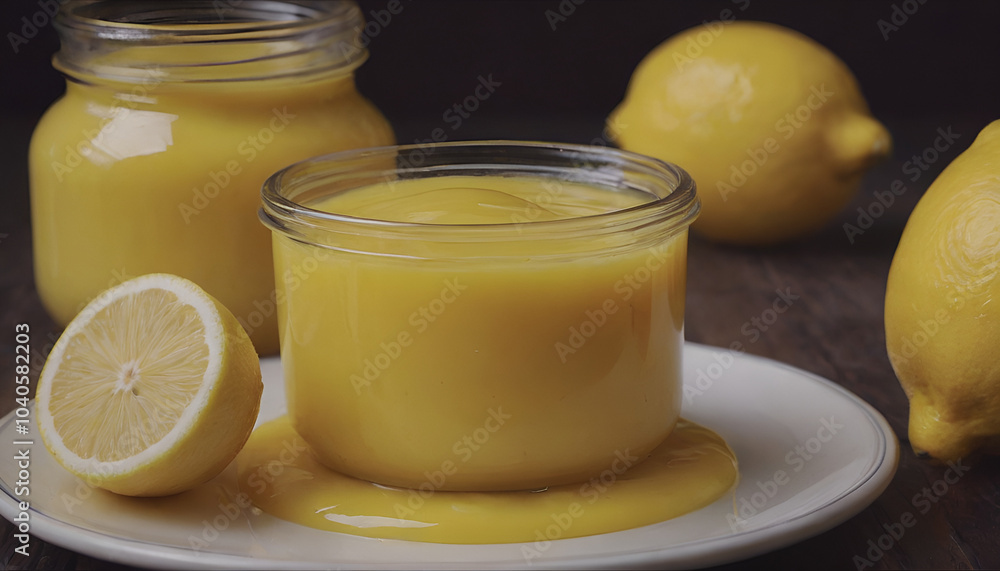 lemon fruit curd in a jar lemon fruit curd in a jar