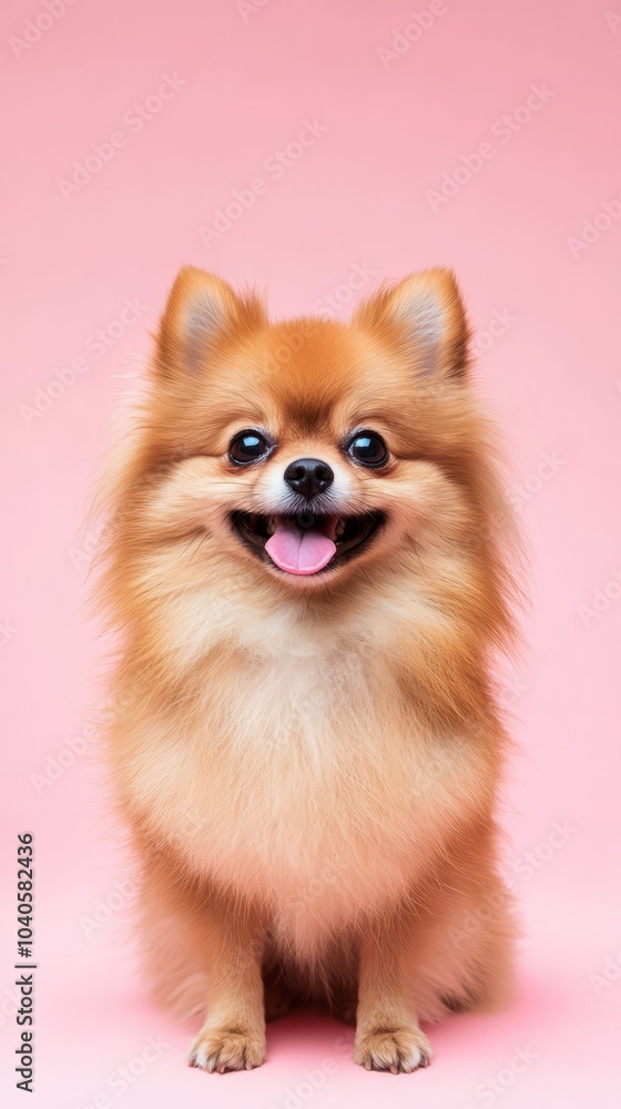Happy Pomeranian Portrait Happy Pomeranian Portrait