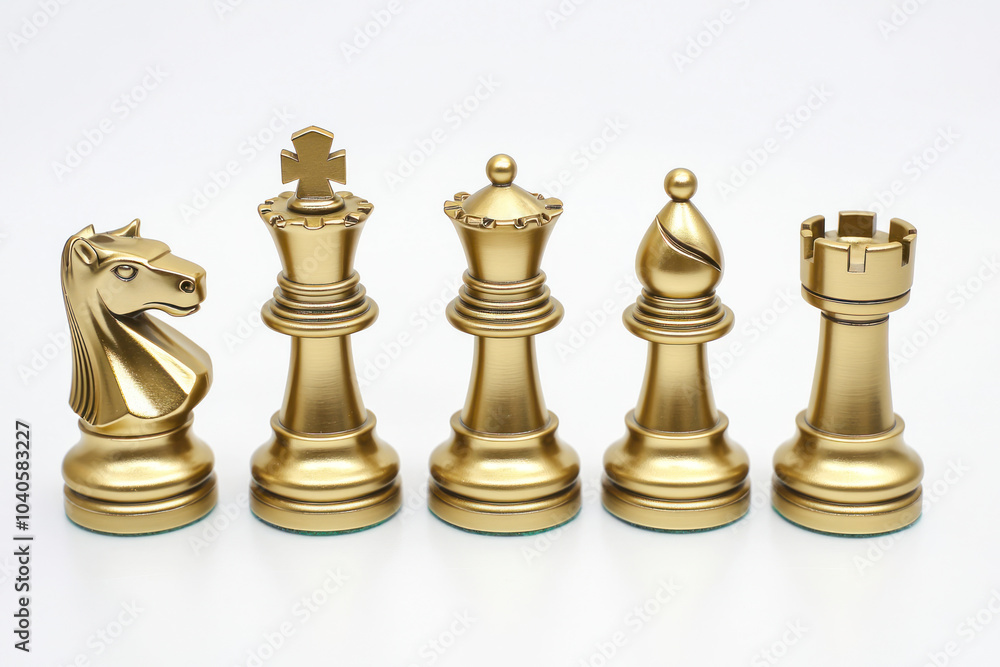 The king chess pieces, golden king chess on a chessboard. On white background. The king chess pieces, golden king chess on a chessboard. On white background.