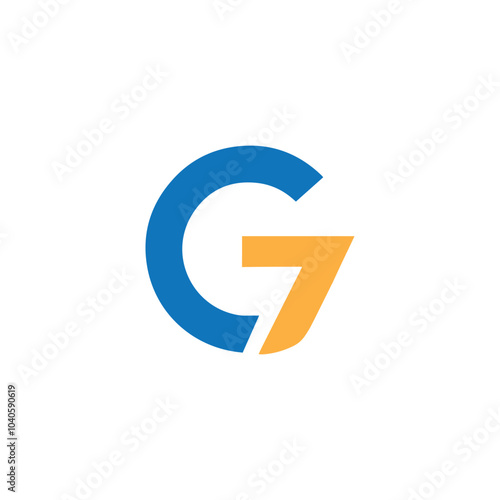g7 logo design vector, initial g7 letter logo design vector template, G7 logo design vector template