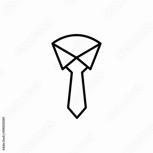 tie suit icon sign vector