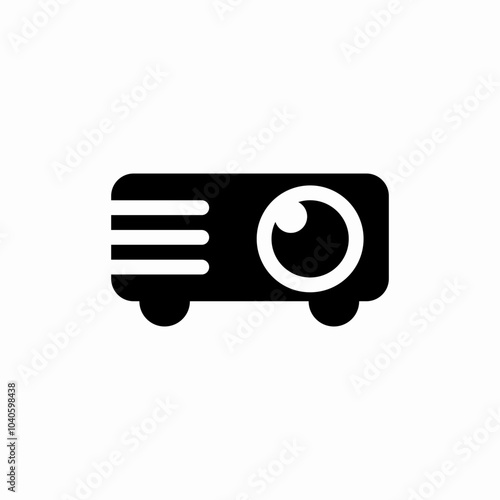 digital projector icon sign vector